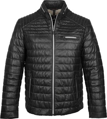 Milestone Terenzio Leather Schwarz Jacke