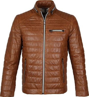 Milestone Terenzio Lederjacke Cognac