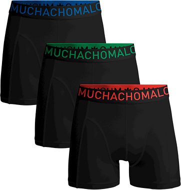Muchachomalo Boxershorts 3-Pack Schwarz