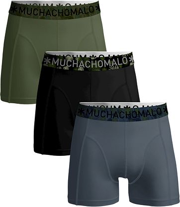 Muchachomalo Boxershorts Solid 346 3-Pack