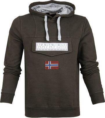 Napapijri Burgee Hoodie Dunkelgrün