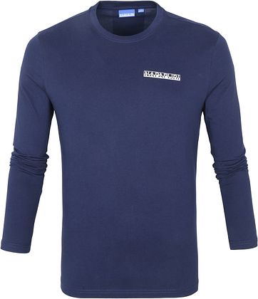 Napapijri Longsleeve T-Shirt Dunkelblau Surf