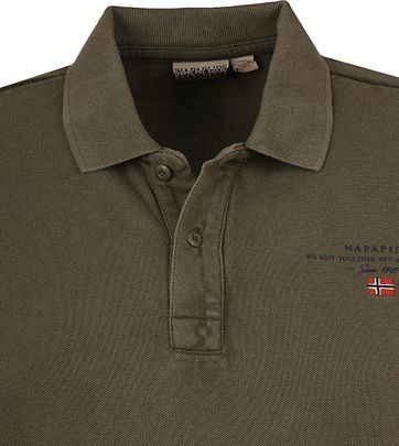 Napapijri Polo Elbas 3 Donkergroen