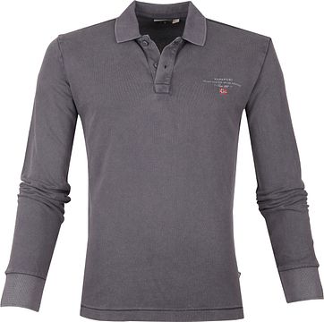 Napapijri Poloshirt Eisberg LS Antraciet