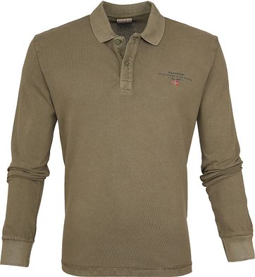 Napapijri Poloshirt Elbas 2 LS Army