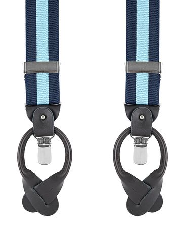 Navy-Light Blue Suspenders
