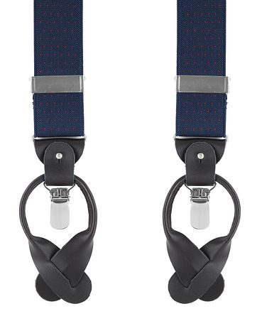 Navy-Red Suspenders