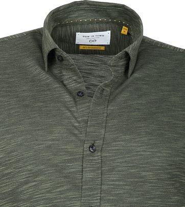 New In Town Casual Shirt Dark Green