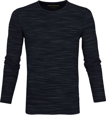 New In Town Trui Navy Strepen