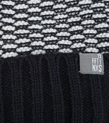 No-Excess Beanie Jacquard Dunkelblau