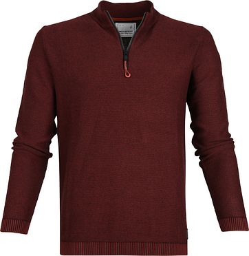 No-Excess Half Zip Bordeaux