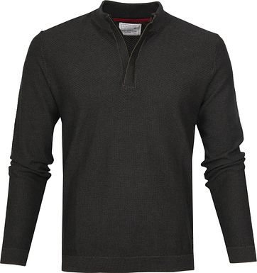 No-Excess Half Zipper Dark Green