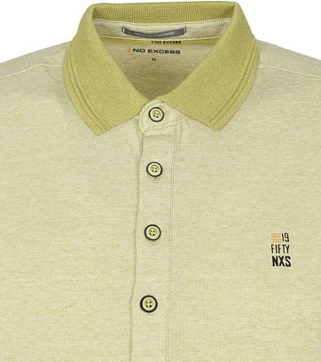 No-Excess Jacquard Polo Shirt Green