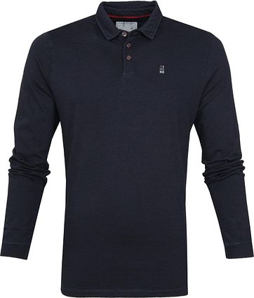 No Excess LS Poloshirt Navy
