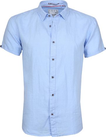 Noexcess No Excess Overhemd Linnen Ss Blauw noexcess kopen in de aanbieding