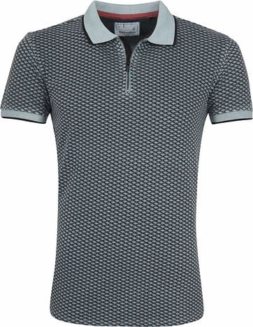 Noexcess No Excess Polo Printed Blauw noexcess kopen in de aanbieding