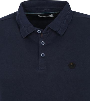 No-Excess Polo Stone Washed Dunkelblau