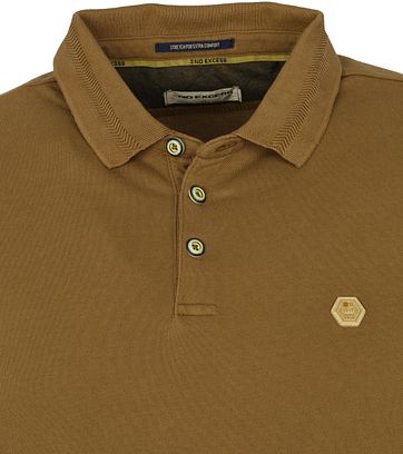 No-Excess Polo Stone Washed Olijfgroen