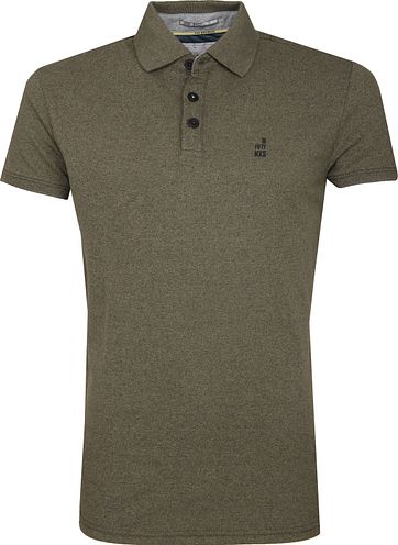 No Excess Poloshirt Dyed Green