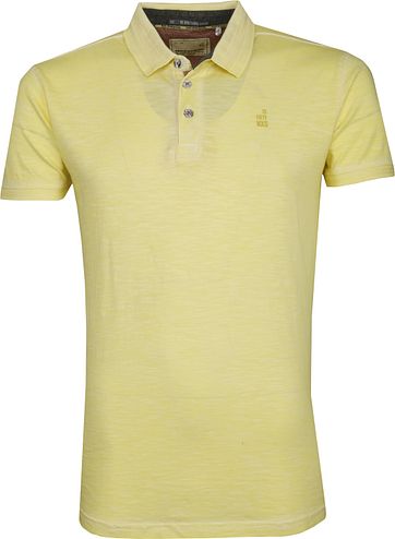 No Excess Poloshirt Melange Gelb