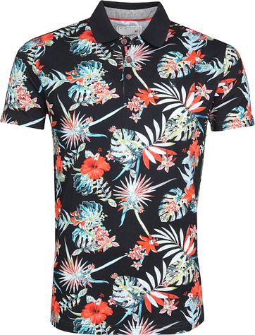 No Excess Poloshirt Multicolour Blumen