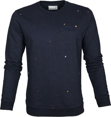 Noexcess No Excess Pullover Birds Navy noexcess kopen in de aanbieding