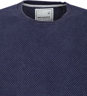 No-Excess Pullover Pique Navy