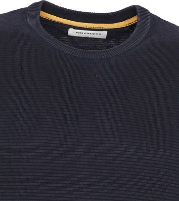 No-Excess Pullover Stone Washed Donkerblauw