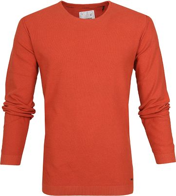 No-Excess Pullover Waffle Brick Oranje