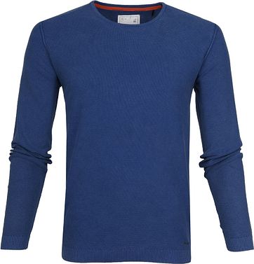 No-Excess Pullover Waffle Indigo Blue