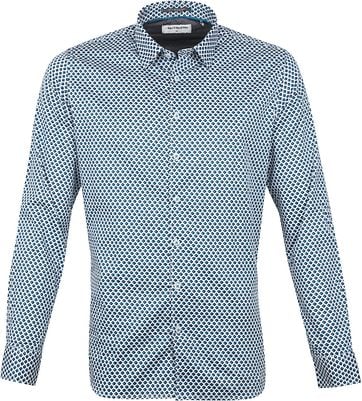 No-Excess Shirt Cube Aqua Blue