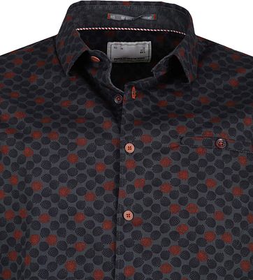 No-Excess Shirt Print Antraciet