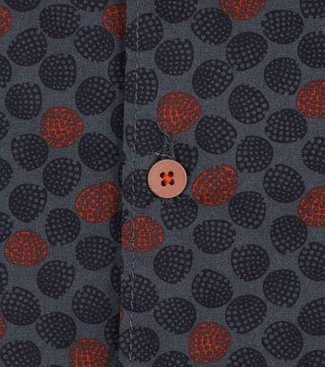 No-Excess Shirt Print Antraciet