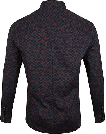 No-Excess Shirt Print Antraciet