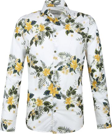No-Excess Shirt Print Hibiscus