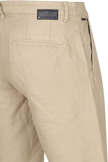 No-Excess Short Garment Dyed Linnen Khaki