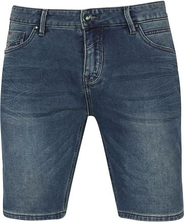 No-Excess Short Jog Stretch Donkerblauw Denim