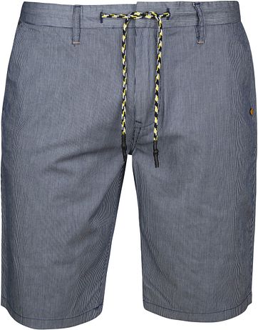 No-Excess Short Streifen Dunkelblau