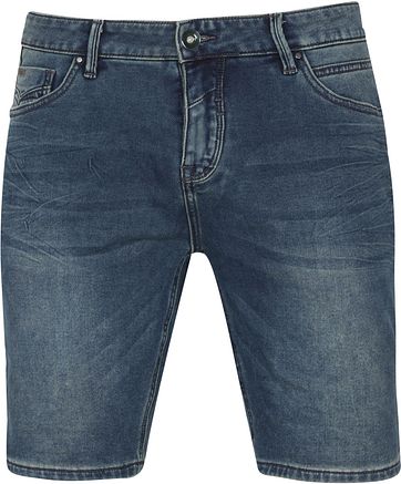No-Excess Shorts Jog Stretch Dark Blue Denim