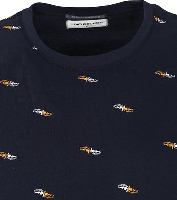 No-Excess T-Shirt Krabben Dunkelblau
