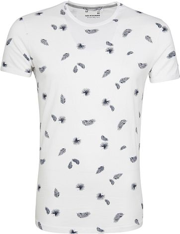 No-Excess T-shirt Palm Print White