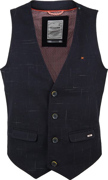 No-Excess Waistcoat Stretch Navy