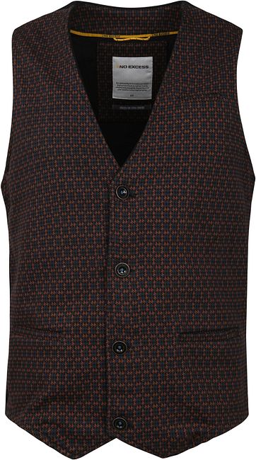 No Excess Waistcoat Unlin Brown