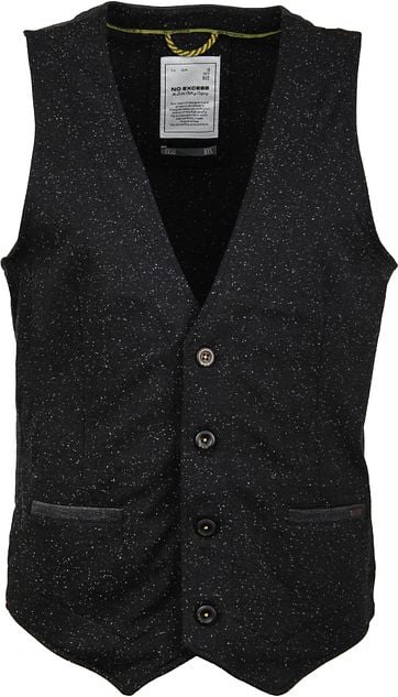 No-Excess Weste Stretch Schwarz