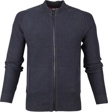 No-Excess Weste Zip Dunkelblau