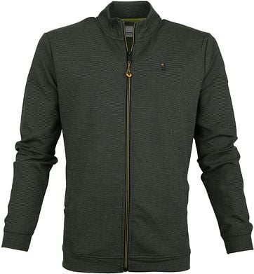 No-Excess Weste Zip Dunkelgrün