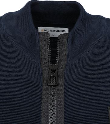 No-Excess Zip Cardigan Navy