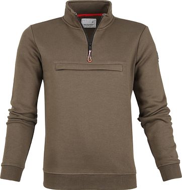 No-Excess Zipper Donkergroen