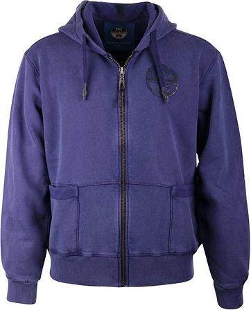 North Sails Vest Hoodie Paars