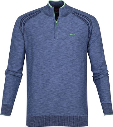 NZA Methven Half Zip Vest Blauw
